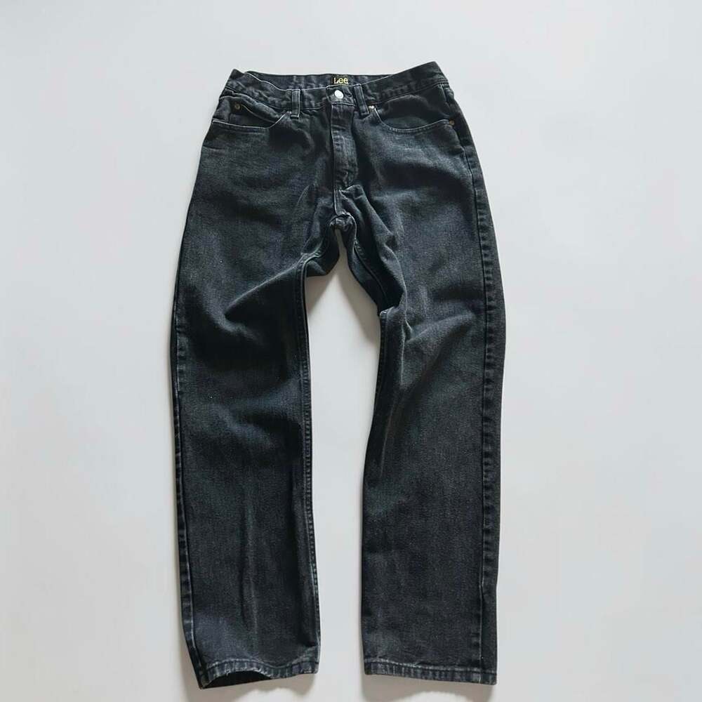 Lee Regular Fit Straight Leg Jeans Black 32x32